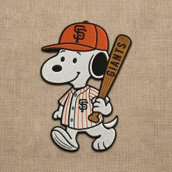 San Francisco Giants Inspired Snoopy Iron-On Patch