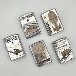 Star Trek Starship Laser Engraved Metal Lighter