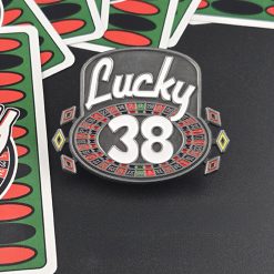 Lucky 38 Casino Button Pin