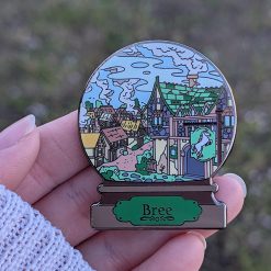 Bree Snowglobe Button Pin