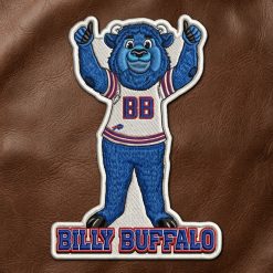 Billy Buffalo Mascot Embroidered Iron-On Patch