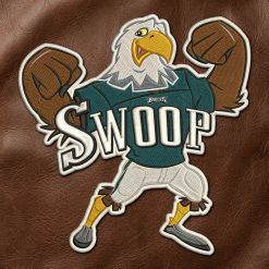 Swoop Mascot Embroidered Iron-On Patch