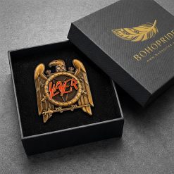 Slayer Eagle Crest Button Pin