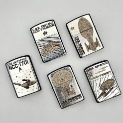 Star Trek Starship Laser Engraved Metal Lighter