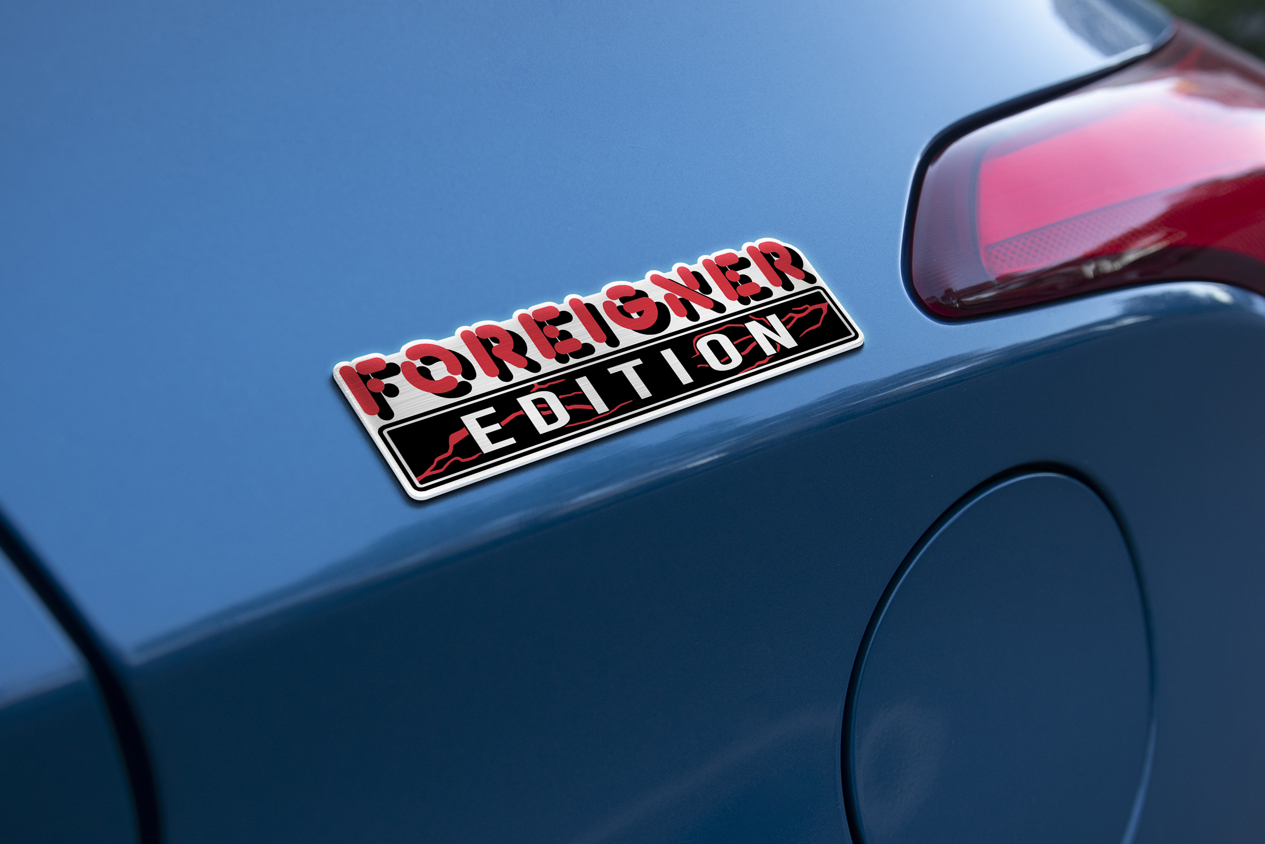 Car Name Emblem Badge mockup 1