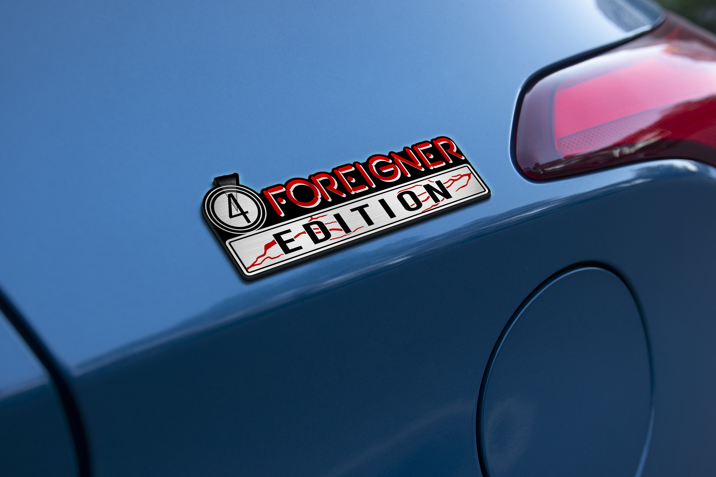 Car Name Emblem Badge mockup 1