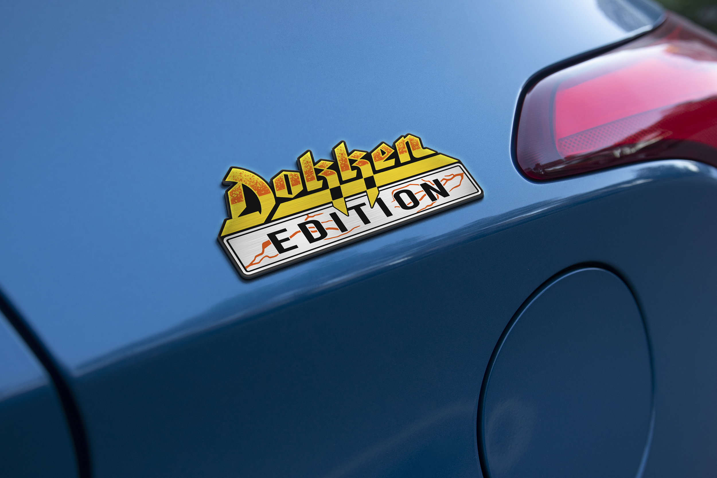 Car Name Emblem Badge mockup 1
