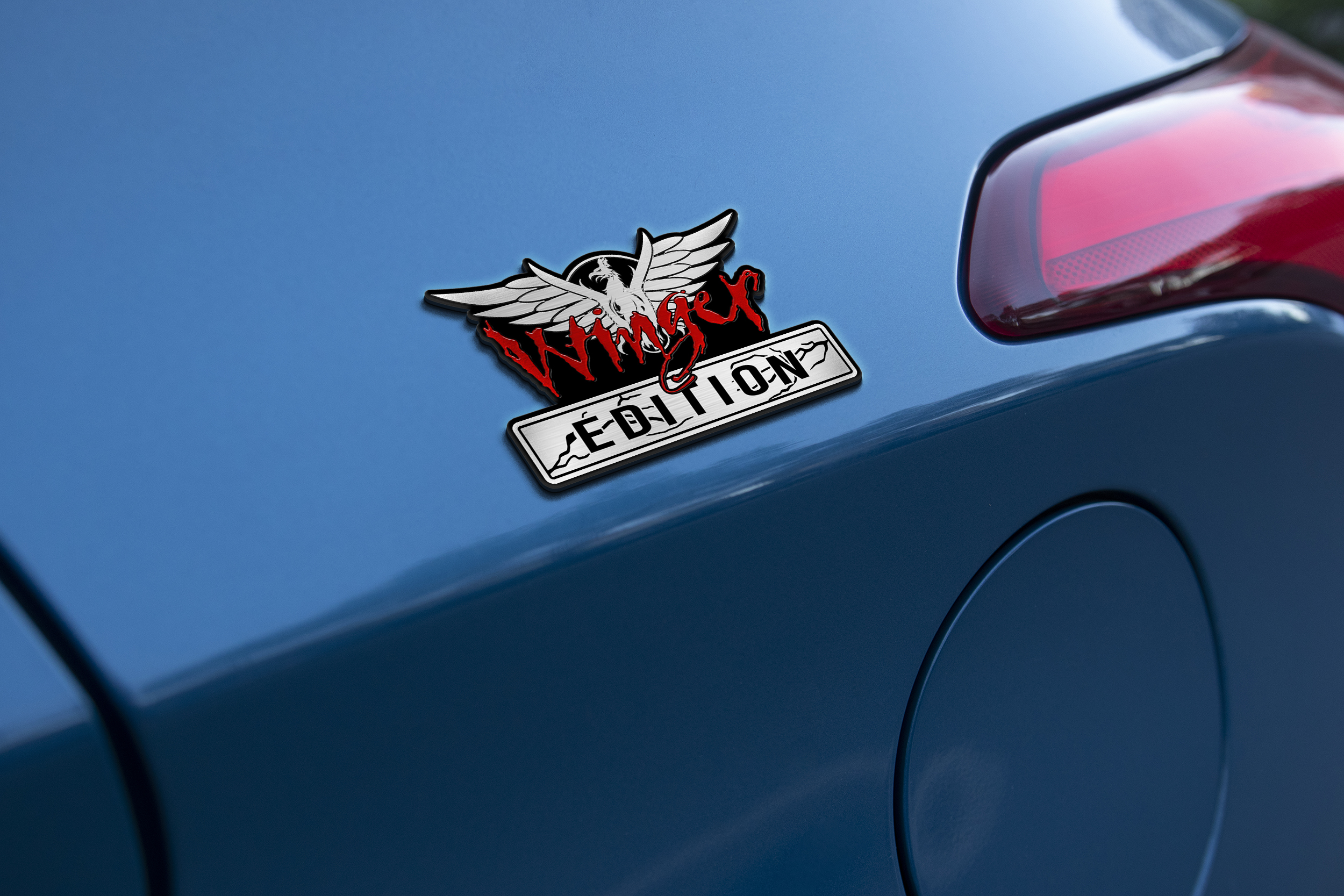 Car Name Emblem Badge mockup 1