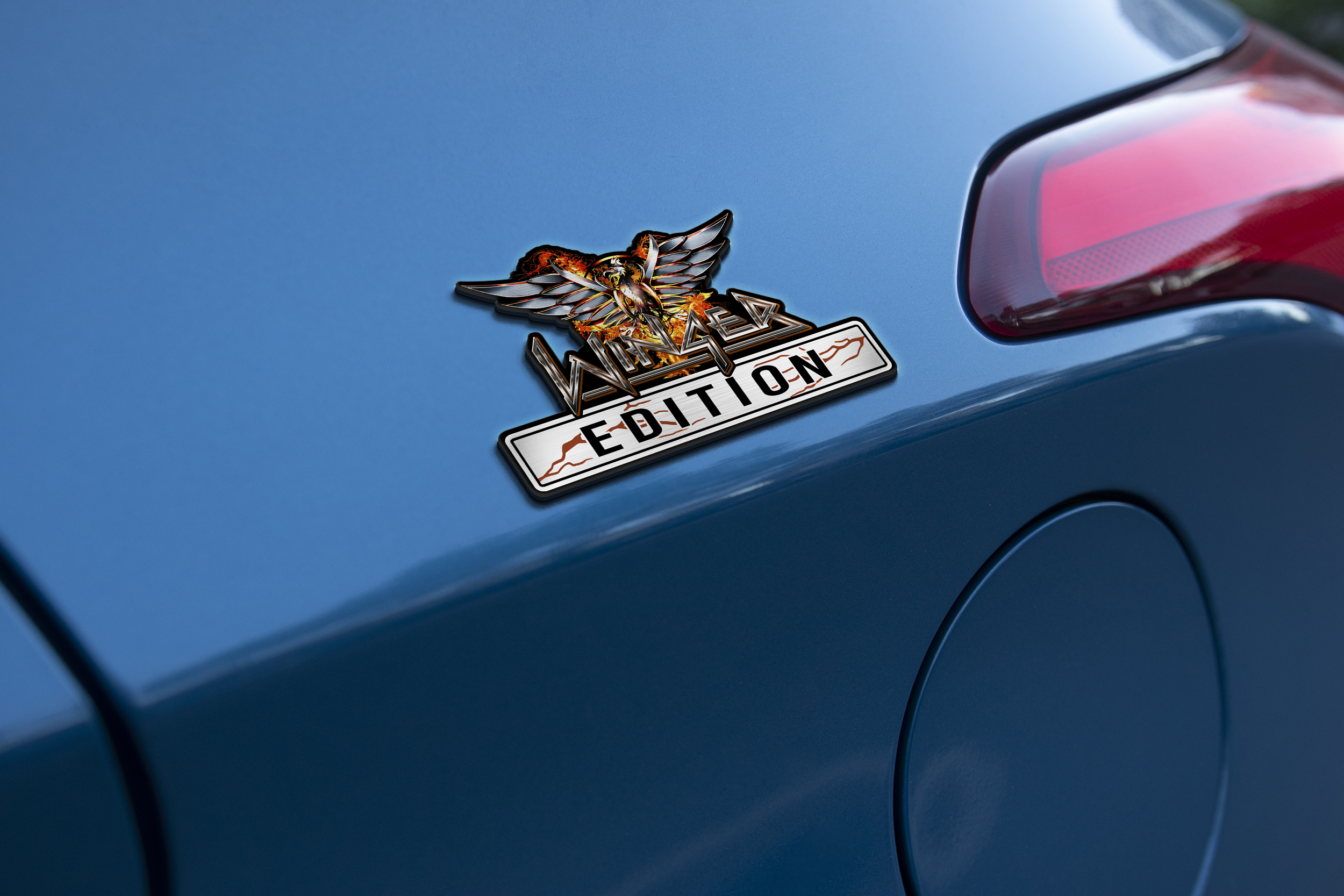 Car Name Emblem Badge mockup 1