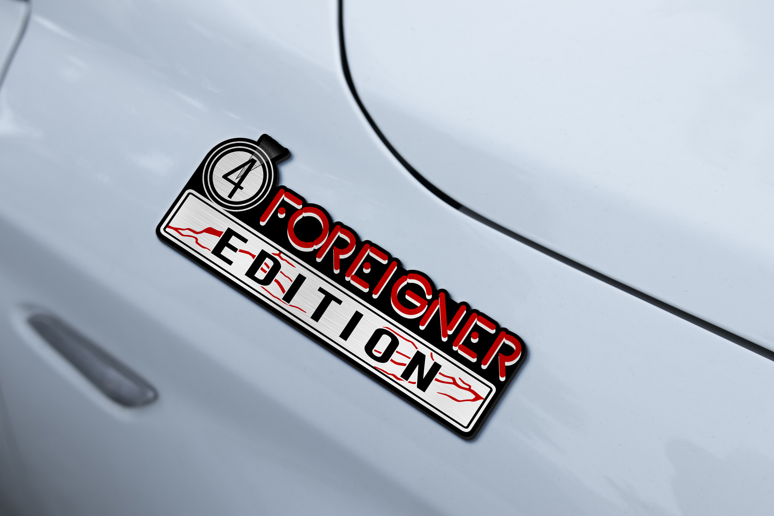 Car Name Emblem Badge mockup 2