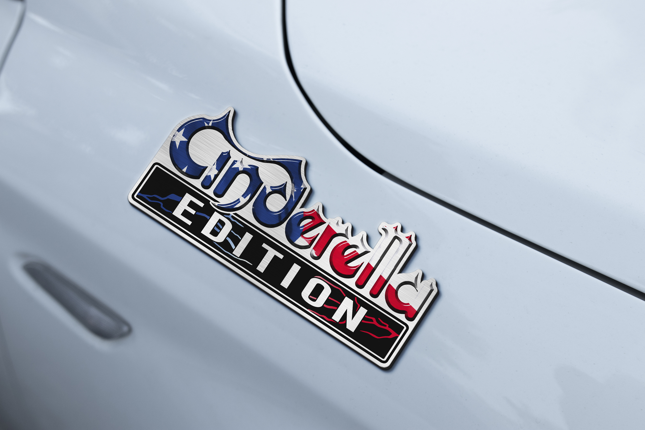Car Name Emblem Badge mockup 2
