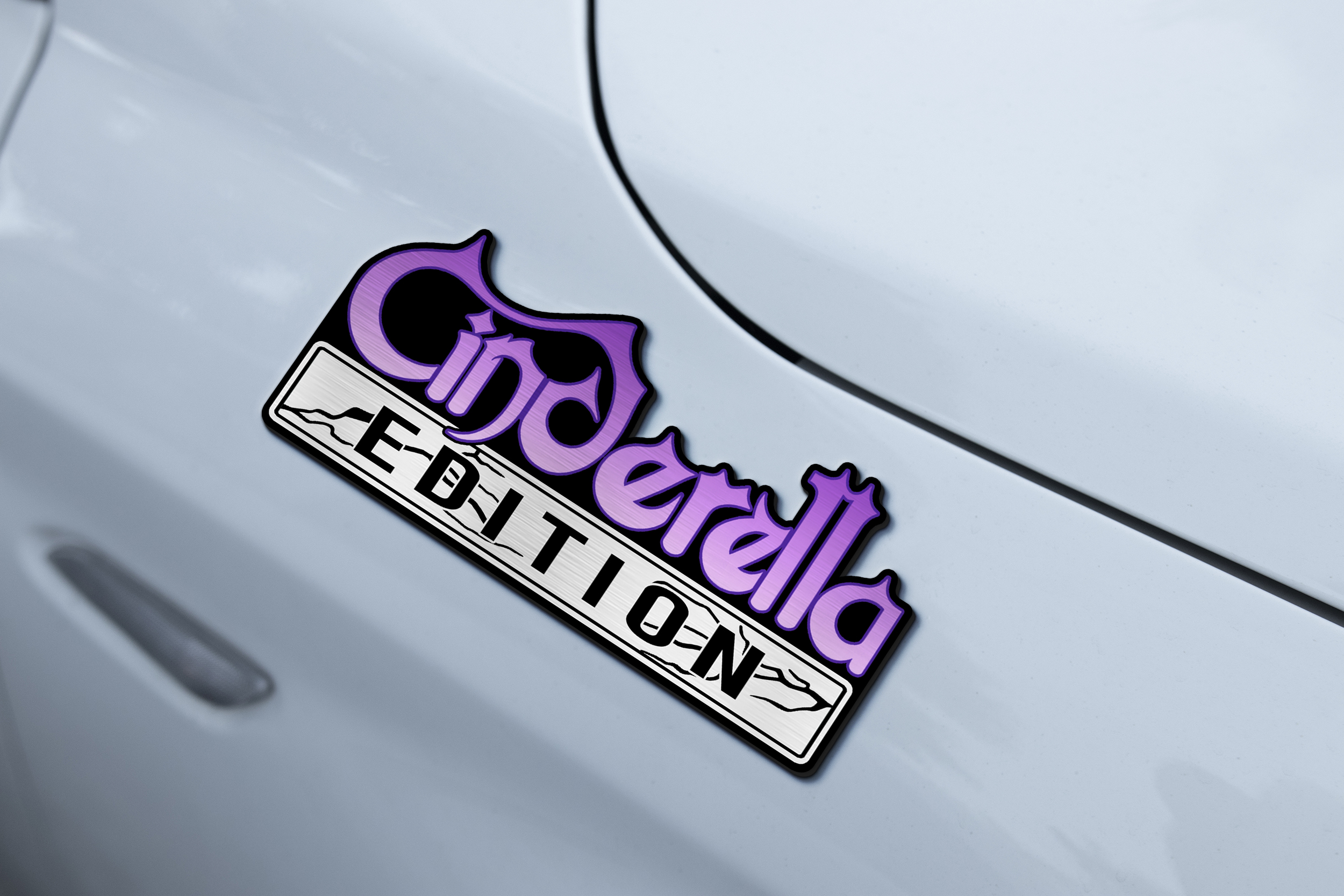 Car Name Emblem Badge mockup 2