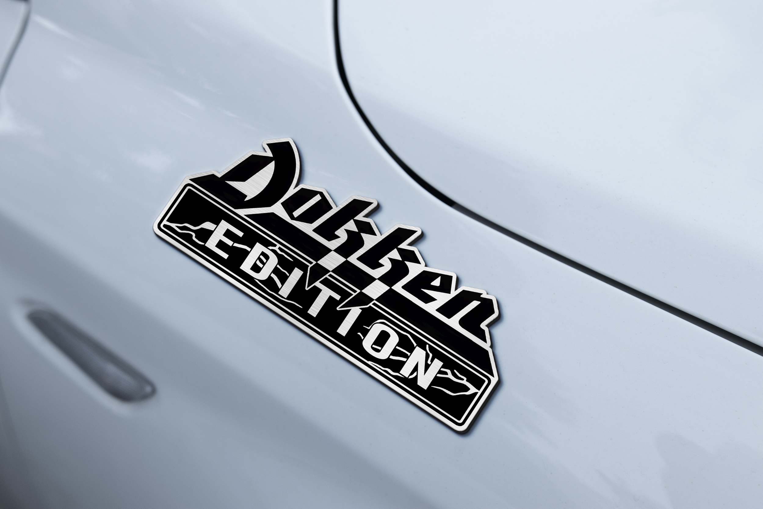 Car Name Emblem Badge mockup 2
