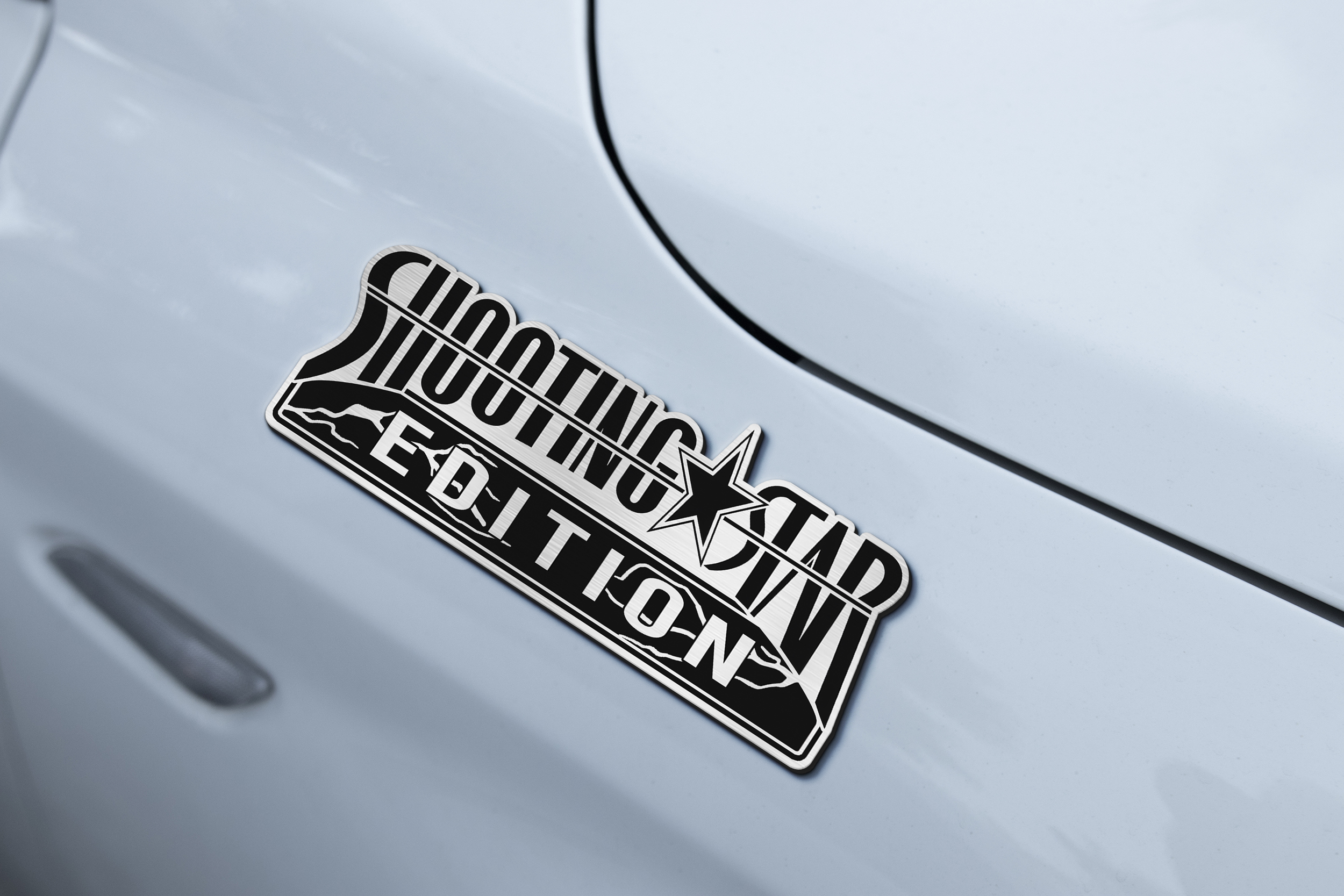 Car Name Emblem Badge mockup 2