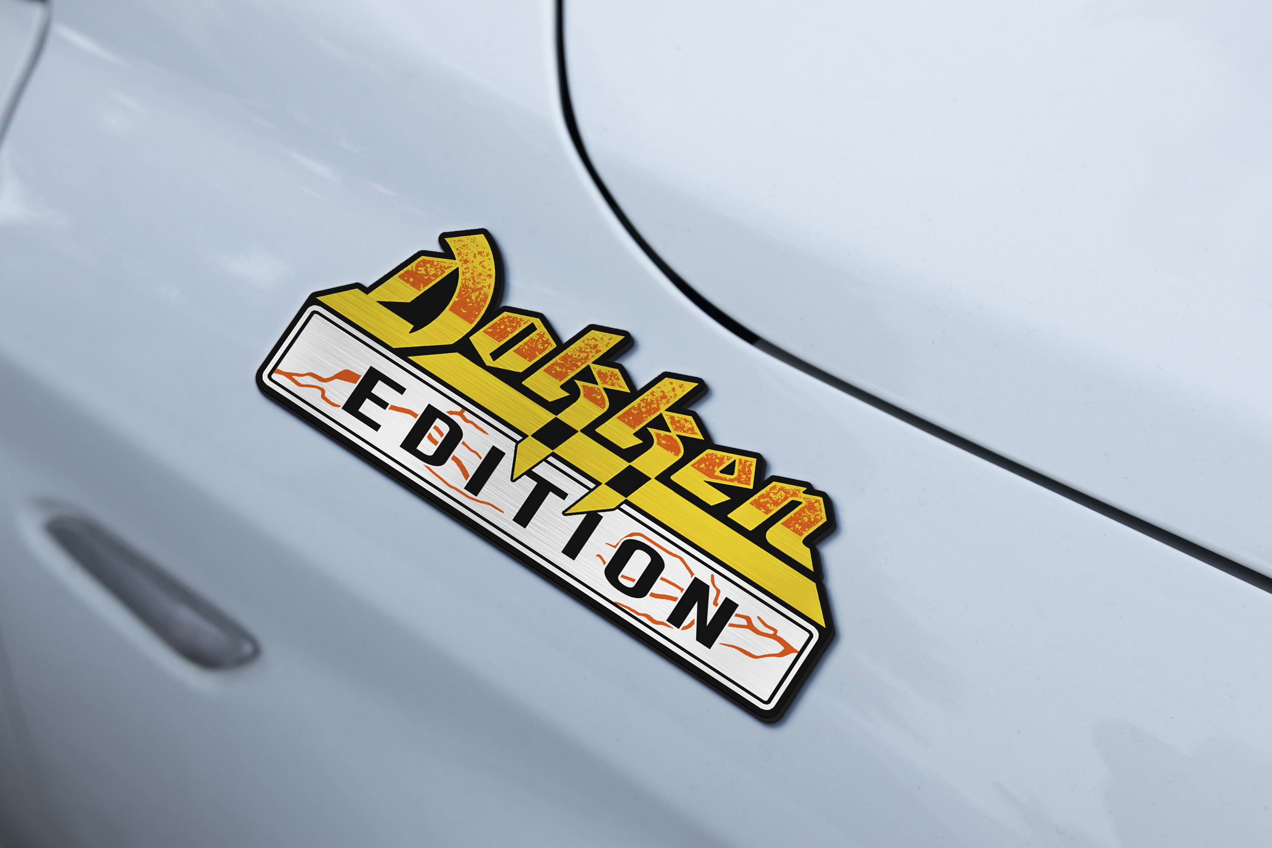 Car Name Emblem Badge mockup 2
