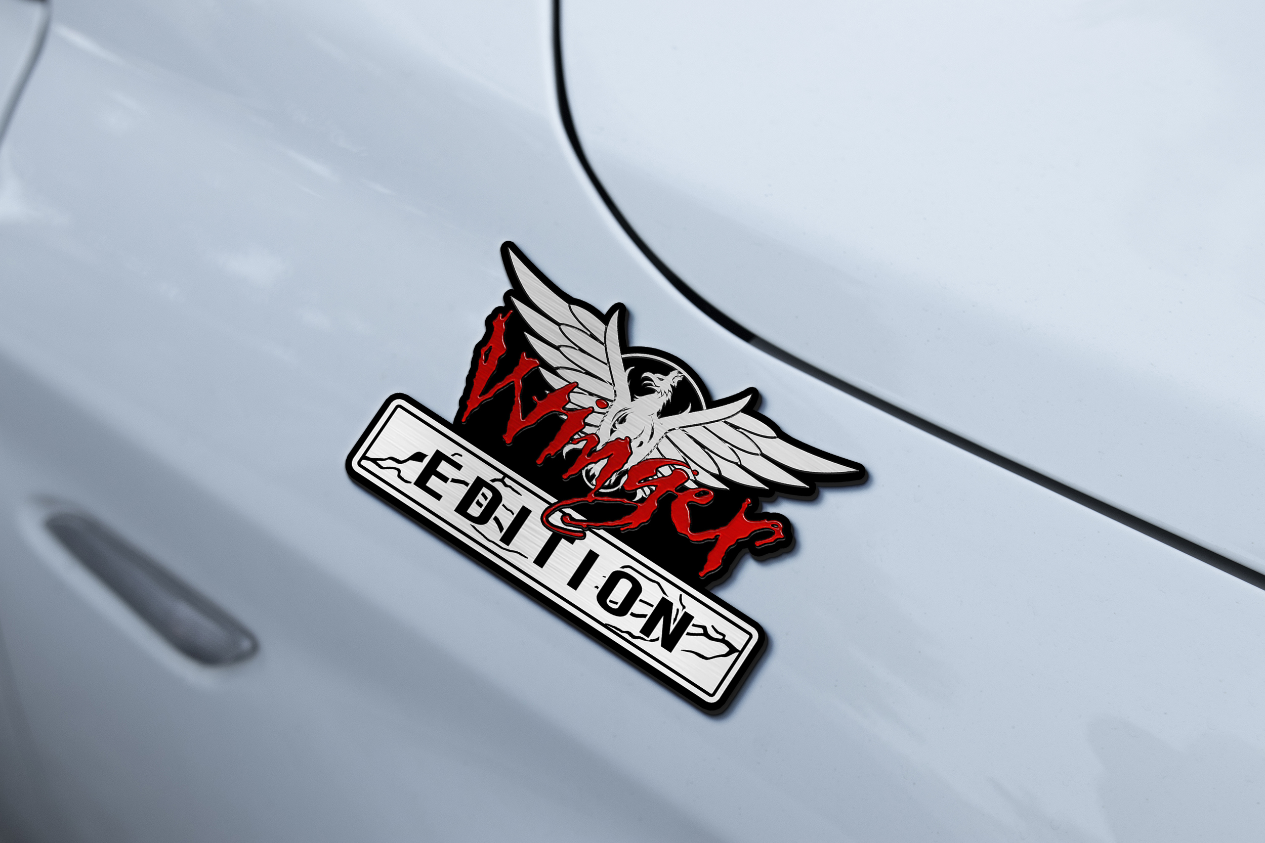 Car Name Emblem Badge mockup 2