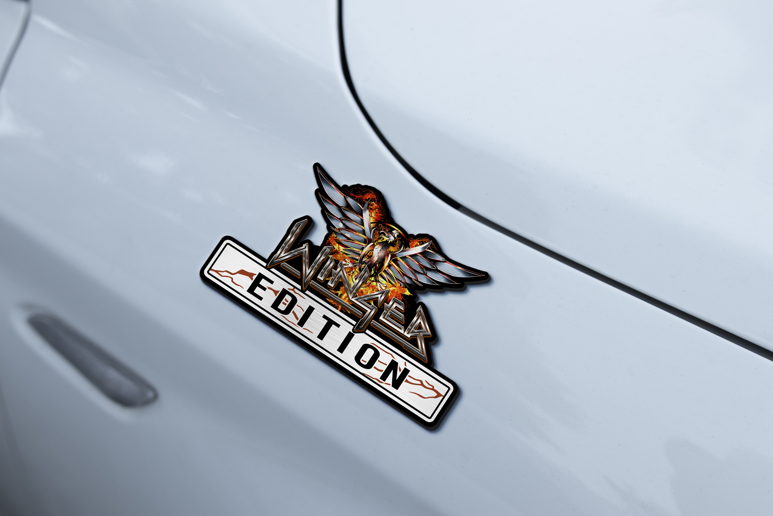 Car Name Emblem Badge mockup 2