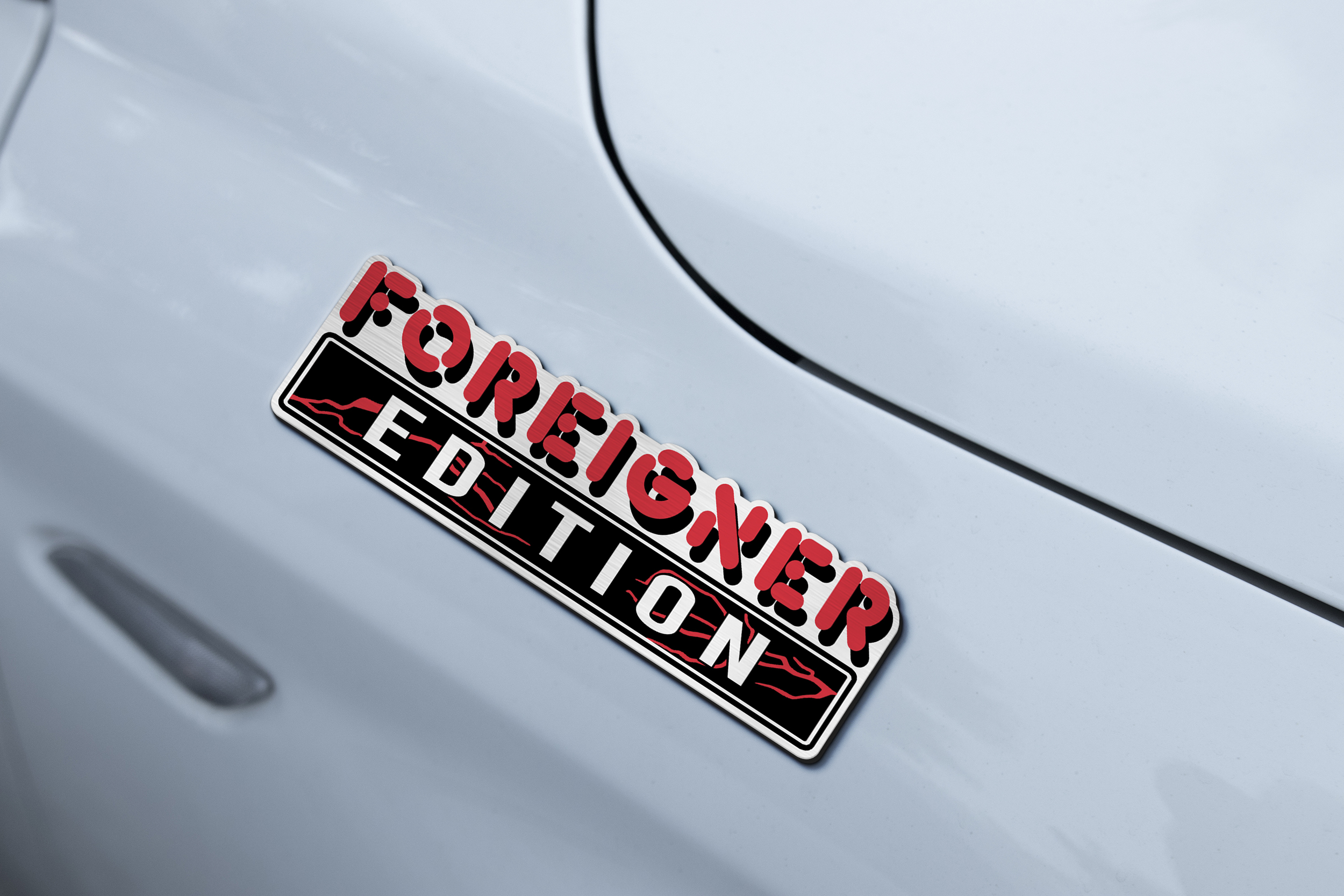Car Name Emblem Badge mockup 2