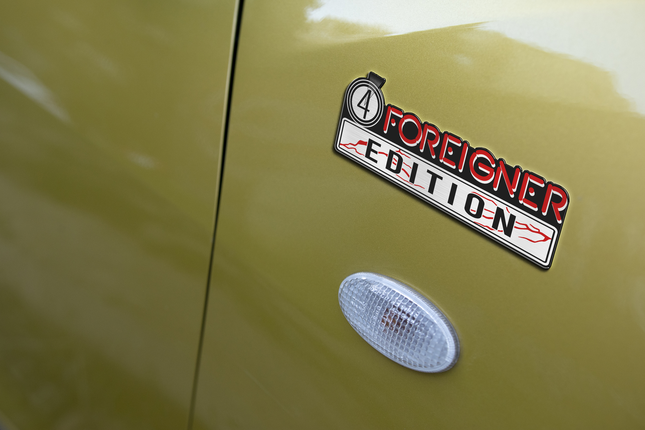 Car Name Emblem Badge mockup 3