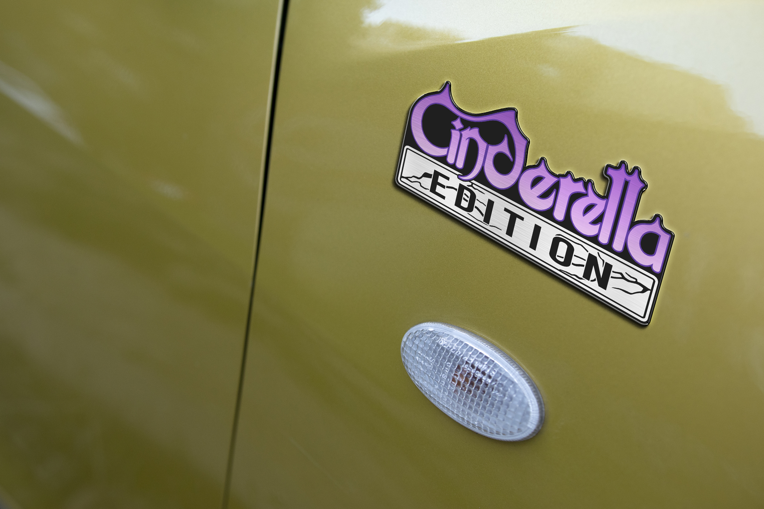 Car Name Emblem Badge mockup 3