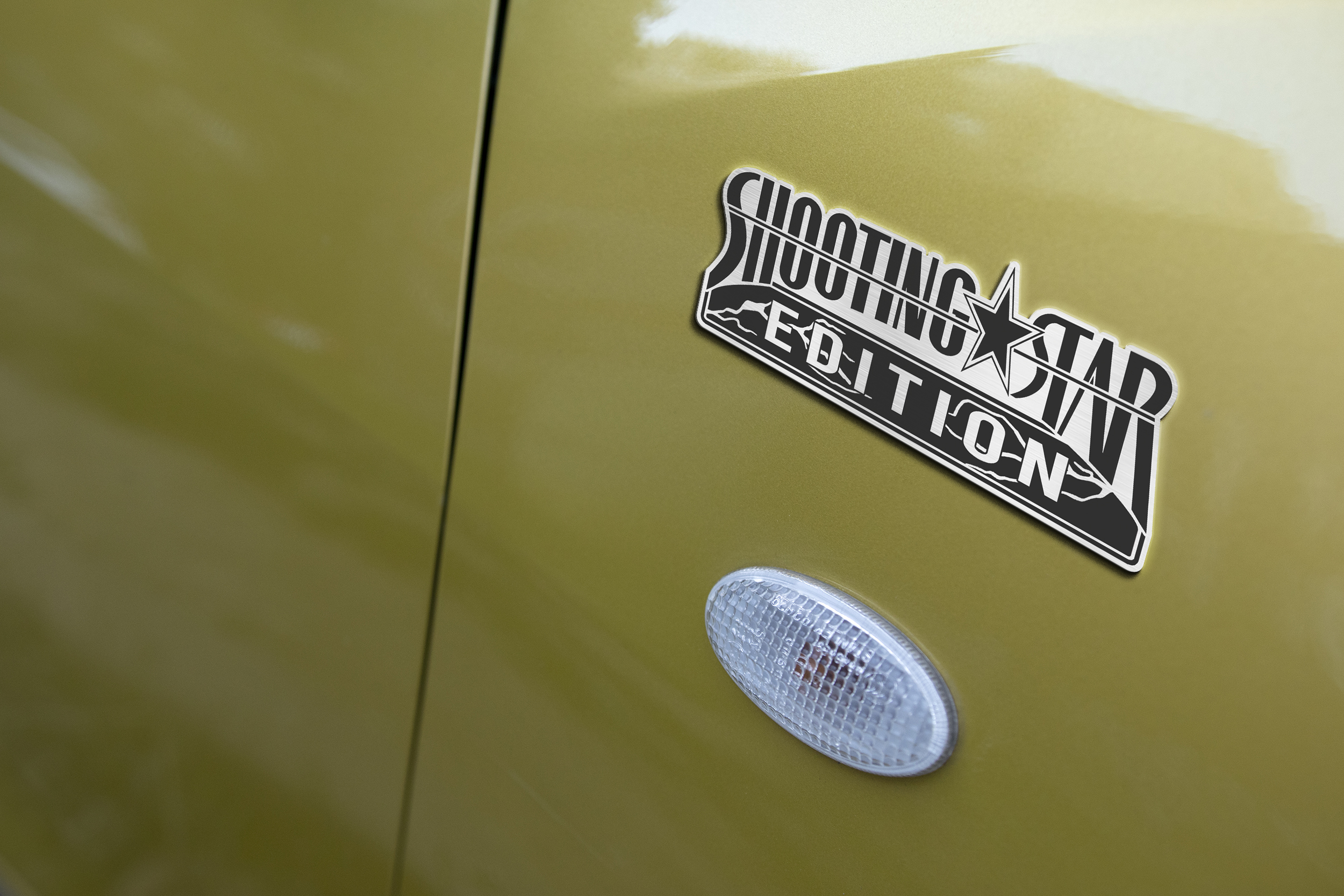 Car Name Emblem Badge mockup 3