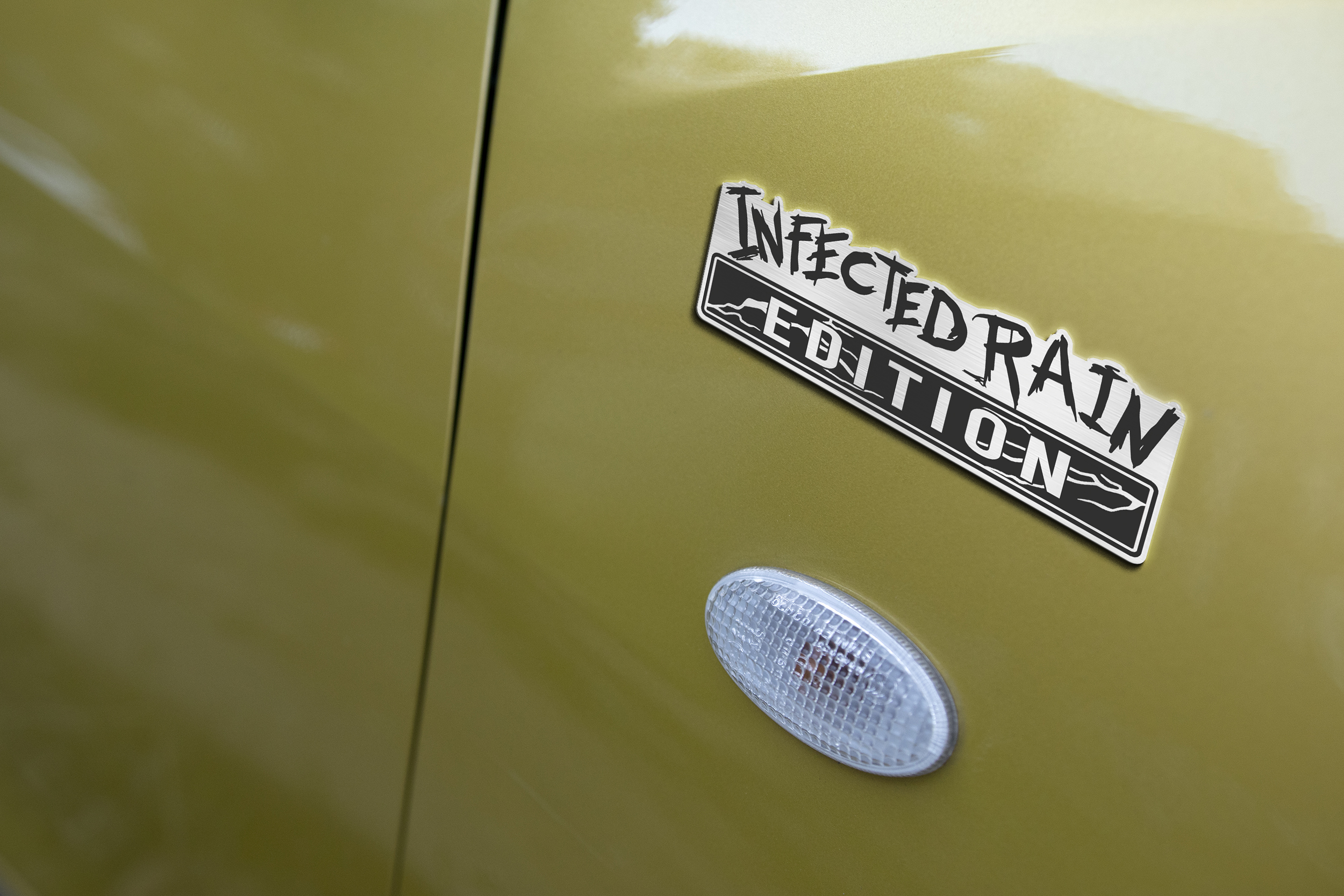 Car Name Emblem Badge mockup 3