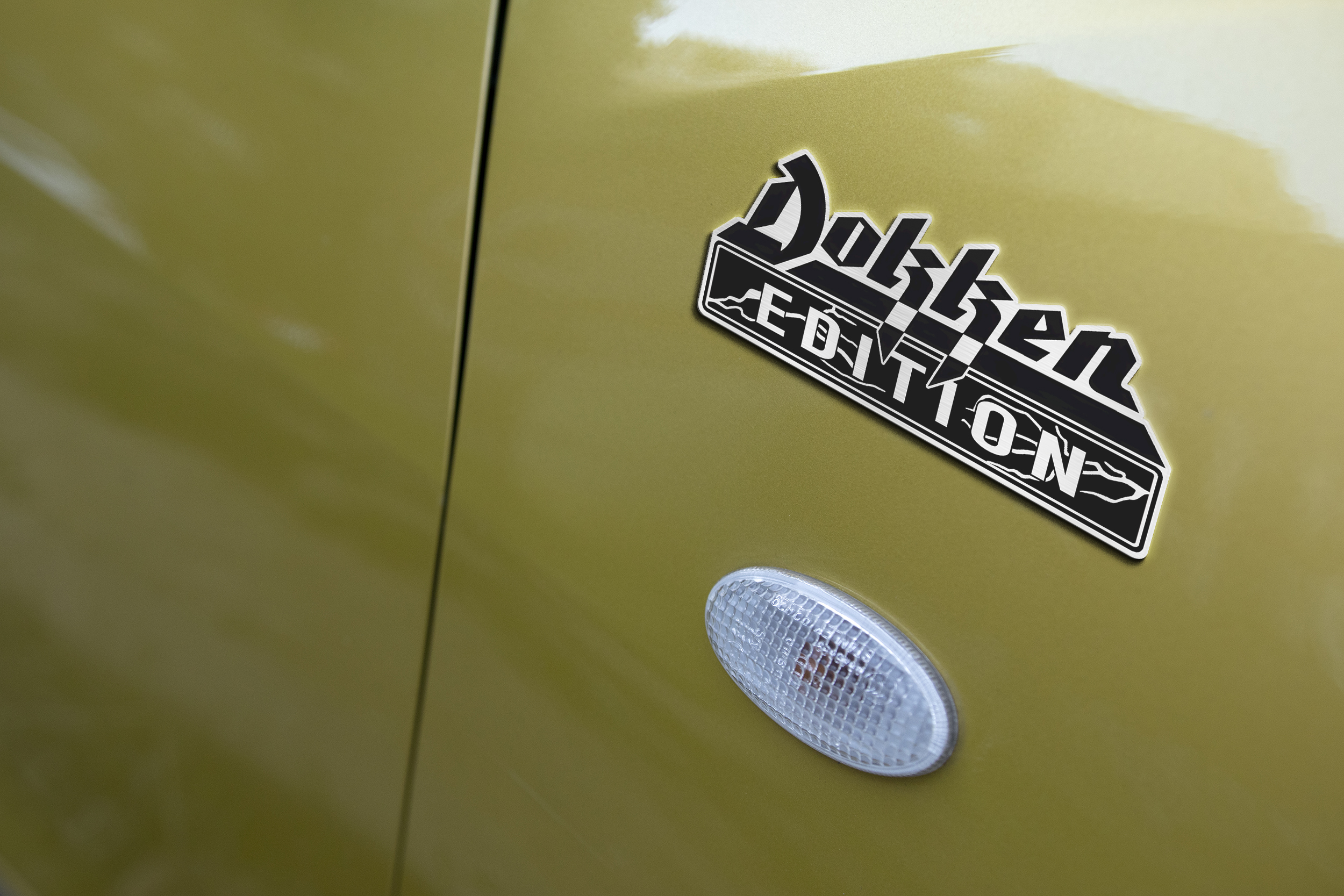 Car Name Emblem Badge mockup 3