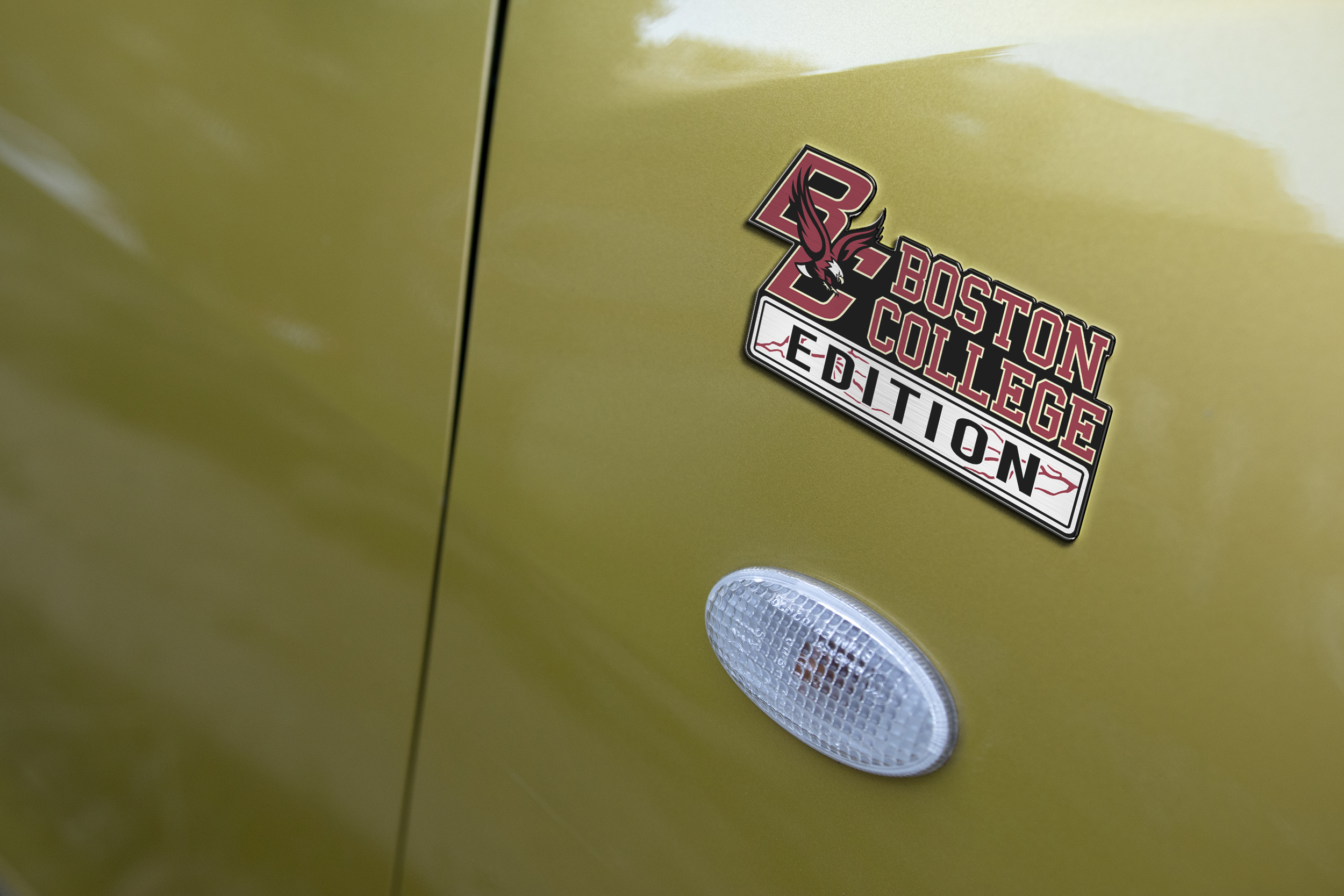 Car Name Emblem Badge mockup 3