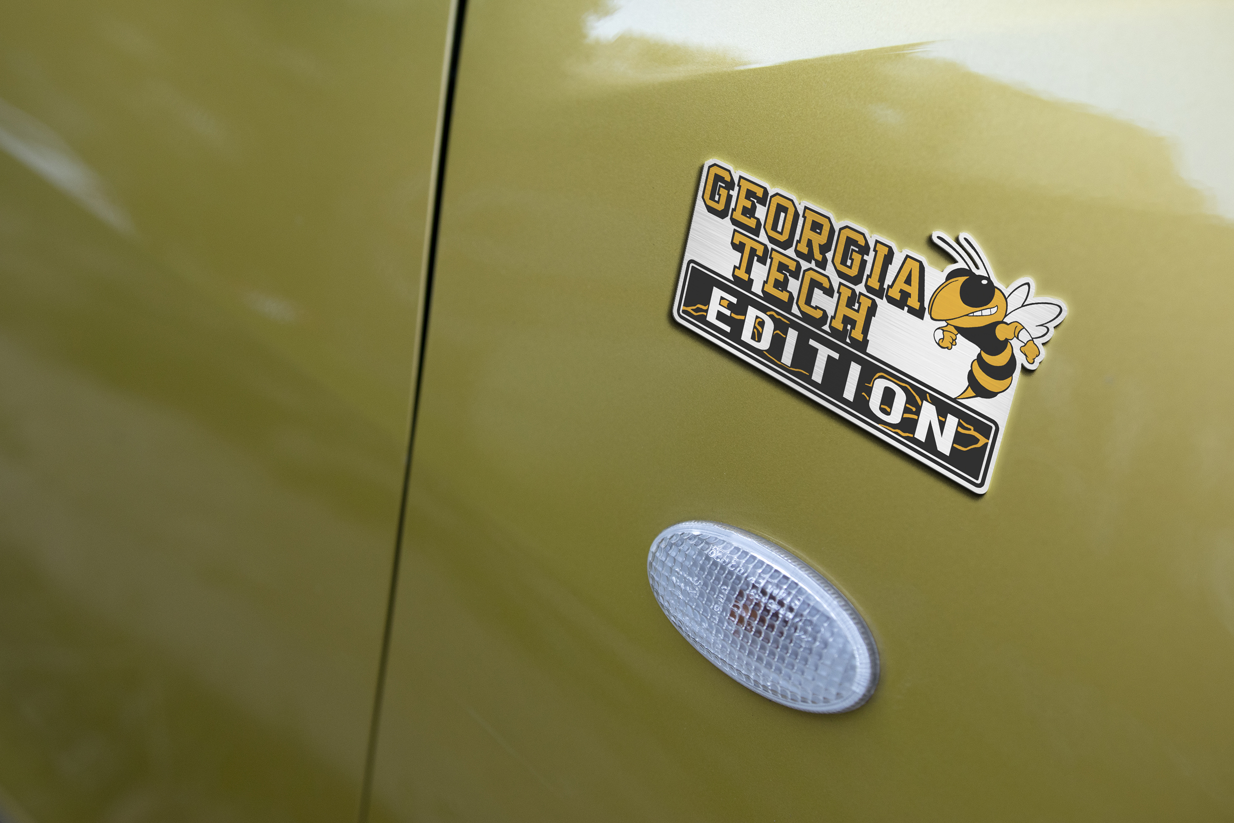 Car Name Emblem Badge mockup 3