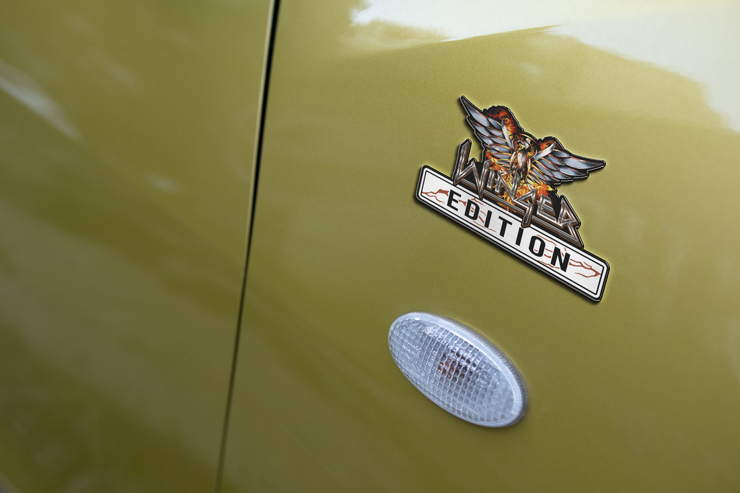 Car Name Emblem Badge mockup 3