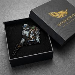 Mandalorian & Grogu Button Pin