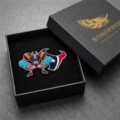 One Piece Inspired Houston Texans Button Pin