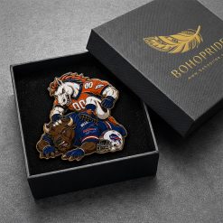 Broncos Stomp The Bills Button Pin