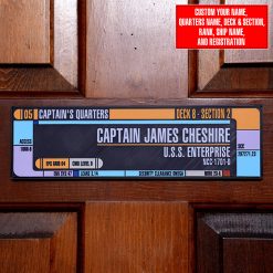 Personalized Star Trek LCARS Nameplate Sign