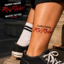 Sammy Hagar Red Rocker Water Transfer Tattoo