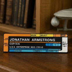Personalized Star Trek LCARS Name Plaque