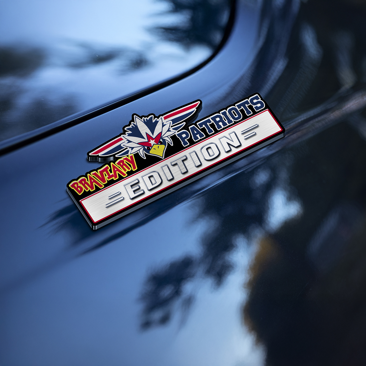 Car Name Emblem Badge Mockup 5