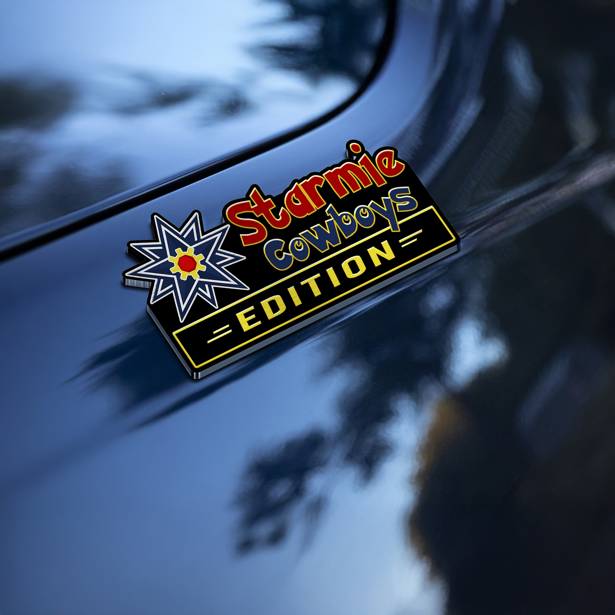 Car Name Emblem Badge Mockup 5