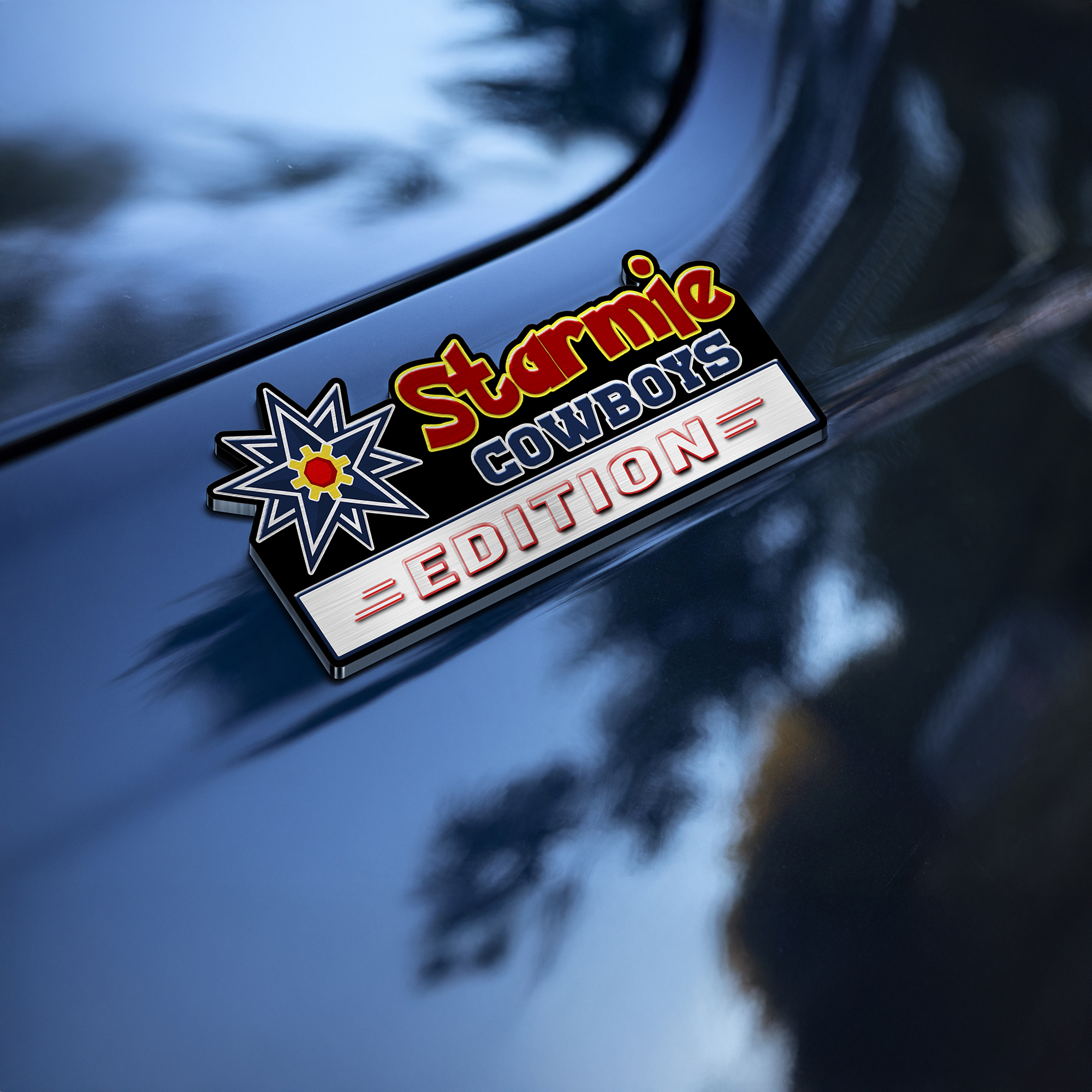 Car Name Emblem Badge Mockup 5