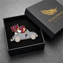 Atlanta Falcons Snoopy Ride Button Pin