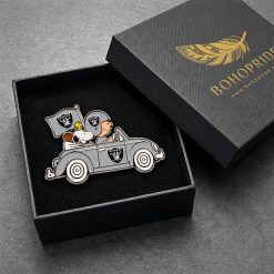 Las Vegas Raiders Snoopy Ride Button Pin