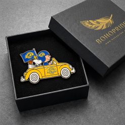 Los Angeles Rams Snoopy Ride Button Pin