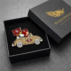 San Francisco 49ers Snoopy Ride Button Pin