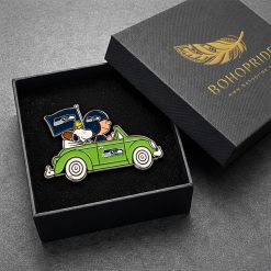 Seattle Seahawks Snoopy Ride Button Pin