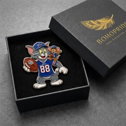 Tom and Jerry Buffalo Bills Button Pin