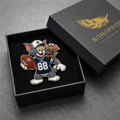 Tom and Jerry Dallas Cowboys Button Pin
