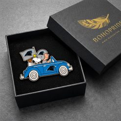 Carolina Panthers Snoopy Ride Button Pin