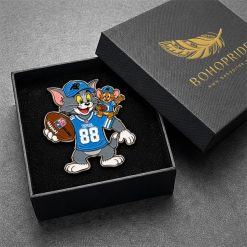 Tom and Jerry Carolina Panthers Button Pin
