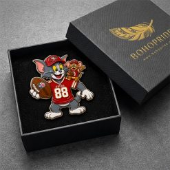 Tom and Jerry San Francisco 49ers Button Pin