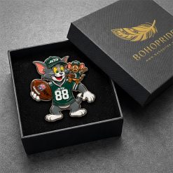 Tom and Jerry New York Jets Button Pin